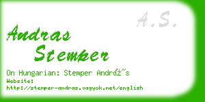 andras stemper business card